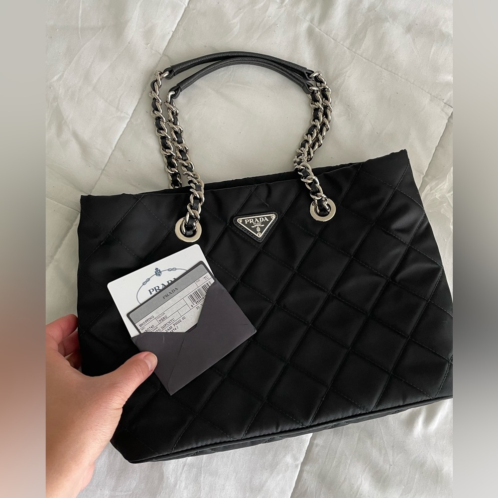 PRADA TESSUTO IMPUNTU QUILTED BAG